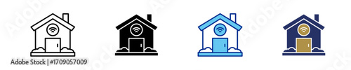 Smart House  Icon Set Multiple Style Collection