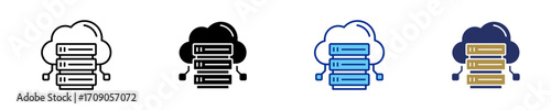 Cloud  Icon Set Multiple Style Collection