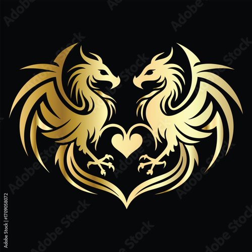 
phoenix head logo design vector template. Luxury heraldic phoenix symbol. Phoenix Bird Wings Logo Design Template.