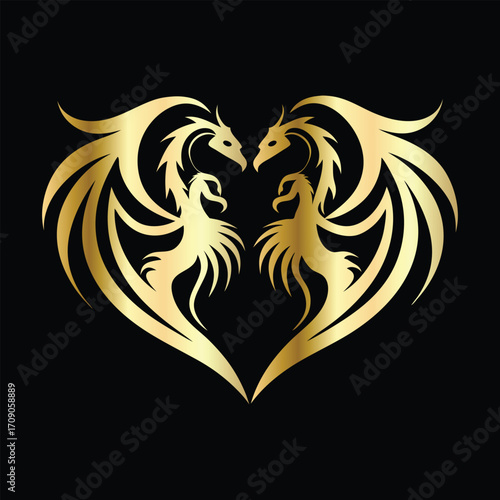 
phoenix head logo design vector template. Luxury heraldic phoenix symbol. Phoenix Bird Wings Logo Design Template.