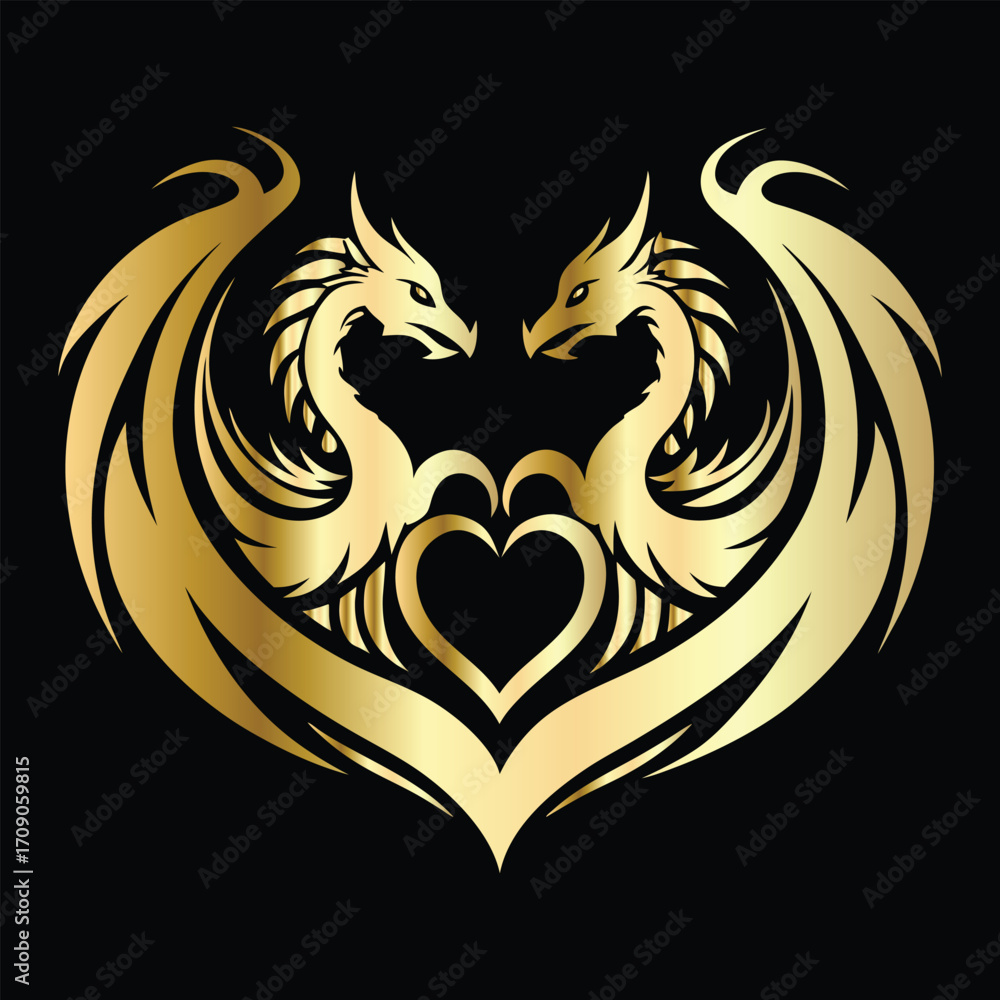Obraz premium phoenix head logo design vector template. Luxury heraldic phoenix symbol. Phoenix Bird Wings Logo Design Template.