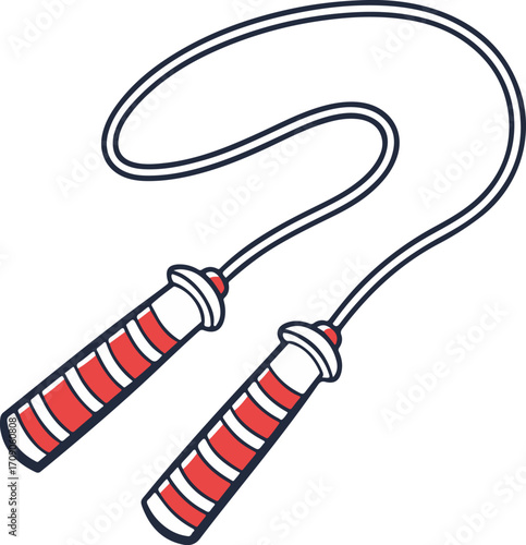 Jump rope icon isolated on white background