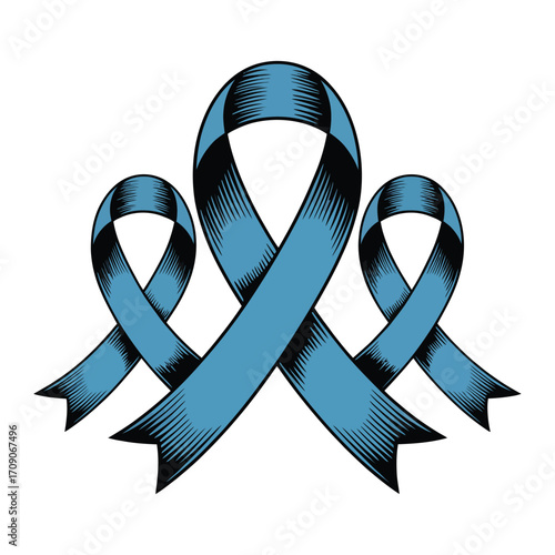 Modern technology icon set featuring server racks and a computer processor chip design