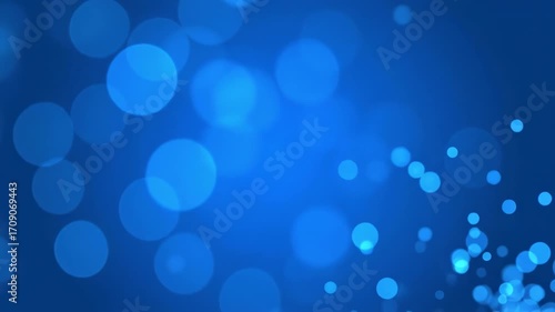 Wallpaper Mural A gentle array of blue bokeh lights slowly blurs and shifts in a soft, abstract background, forming a tranquil, seamlessly looping visual beautiful, digital art, gentle array of blue bokeh lights Torontodigital.ca