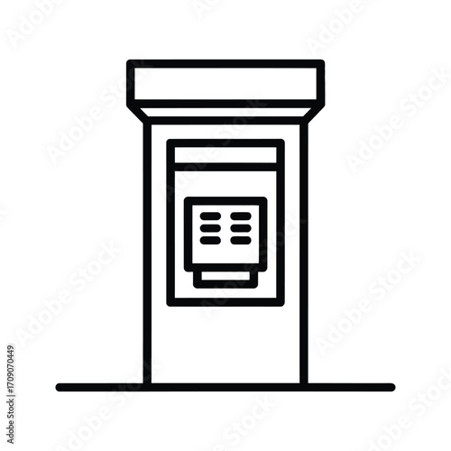 Modern email icon represents digital communication and correspondence for business and personal use