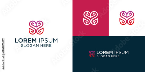 Stunning modern abstract logo design template featuring a clean geometric emblem perfect for corporate branding, business identity, and professional services seeking a unique visual mark