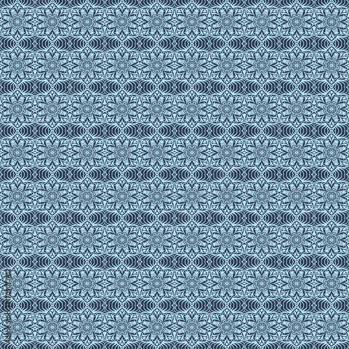 seamless blue pattern with lace