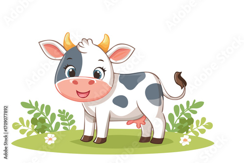 funny cow cartoon