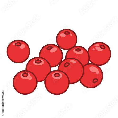 Pile of Red Berries Sweet, Juicy, and Fresh for Culinary and Decorative Purposes