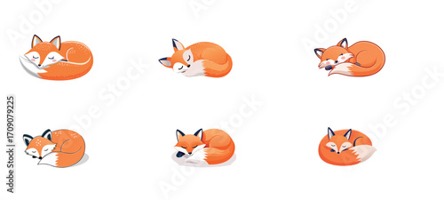 set of funny animals