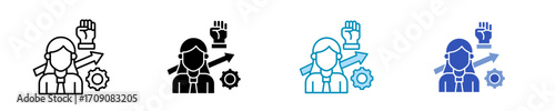 Motivation  Icon Set Multiple Style Collection