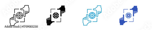 Focus  Icon Set Multiple Style Collection