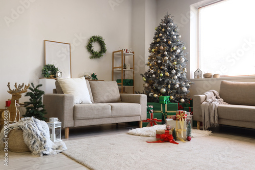 Interior of light living ro...