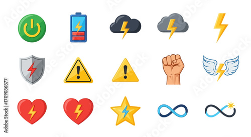 Energy and Power Symbol Collection