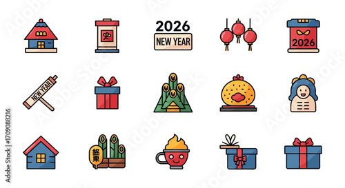 Chinese New Year 2026 Icons