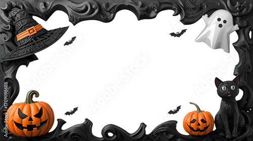 halloween background with pumpkin