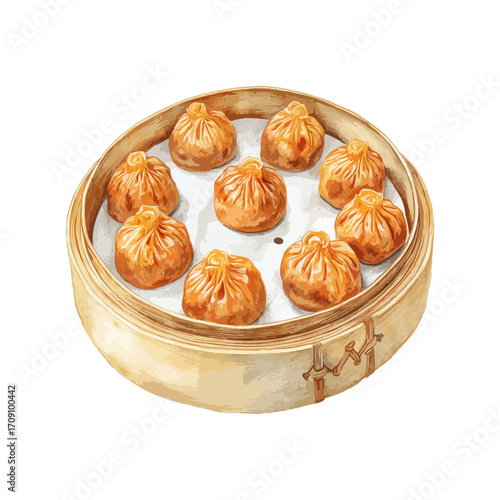 dim sum hand drawn illustration