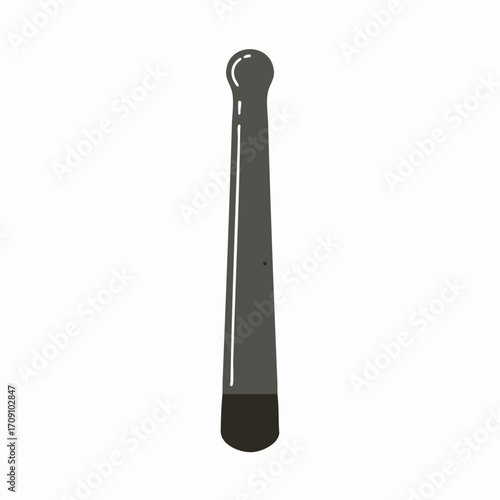 Sleek Grey Muddler Cocktail Tool with Rounded Top