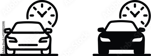 Car Rental Duration Metaphor a Symbol of Flexibility and Efficient Time Management Associated with Vehicle Hire Services Available for Customers