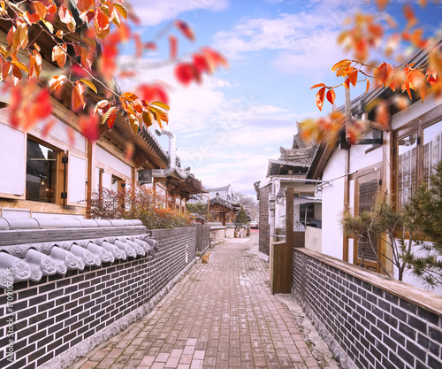 Korean traditional culture festival greeting background