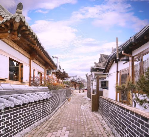 Korean traditional culture festival greeting background