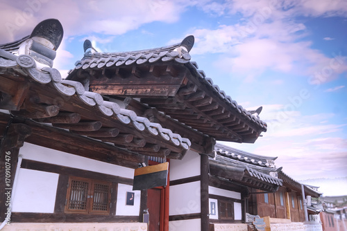 Korean traditional culture festival greeting background