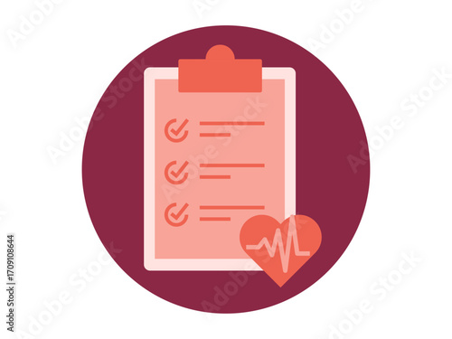 Health screening icon. Medical symbol icon sign vector. Solid vector icons. Flat illustration concept.