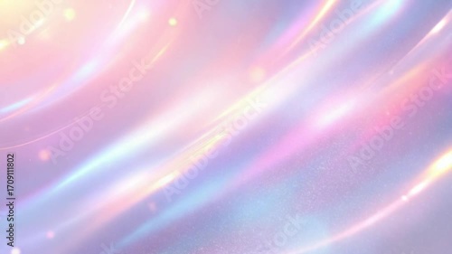 Dreamy Iridescent Light Streaks Background with Soft Pastel Colors and Bokeh