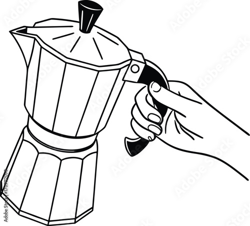 coffee maker with coffee
