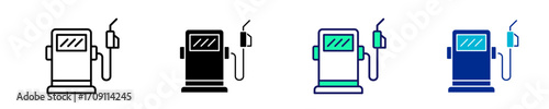 Petrol  Icon Set Multiple Style Collection