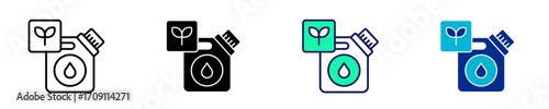 Biofuel  Icon Set Multiple Style Collection