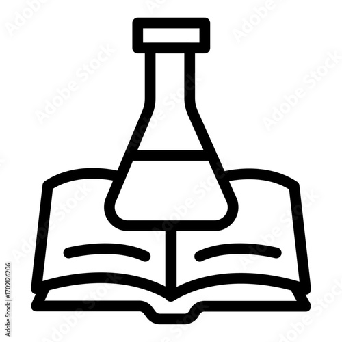 Research Publication Line Icon of Medical Research Icon Set