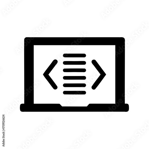 Laptop screen displaying HTML code, representing web development and software engineering