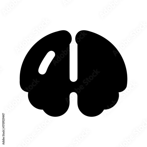 Stylized brain illustration in black and white, representing intellect and awareness