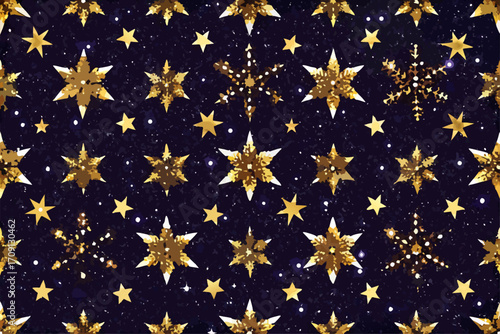 Golden Glitter Light Particles on Dark Background – Luxury Sparkle Abstract
