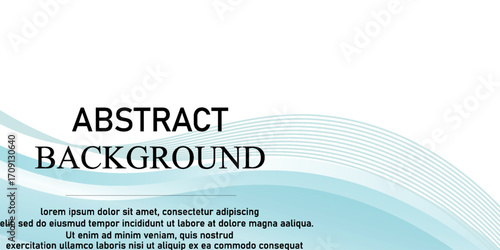Abstract blue wave background, minimal wave design concept, vector illustration.Eps10