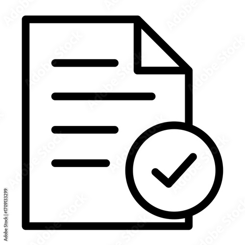 Certified Candidate Line Icon of Voting and Elections Icon Set