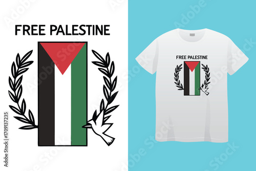 Palestine design vector, Save Palestine illustration for banner, t-shirt, poster, sticker, badges, social media design. Hand-Drawn Lettering Phrase, Calligraphy Graphic Typography.