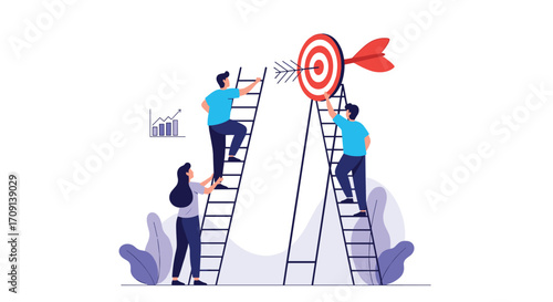 Achieving business goals through teamwork and strategic planning.