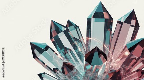 Explore beautiful crystal formations mineralogy geology gemology and crystal healing properties in this image