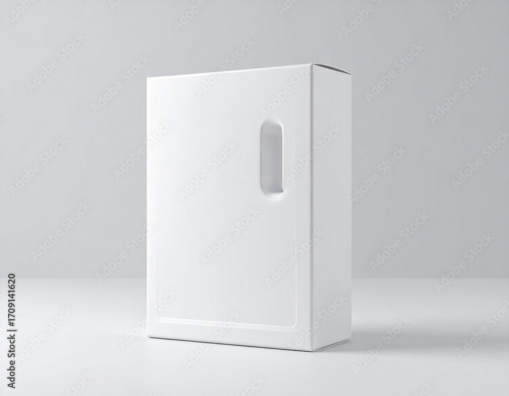 3D Laundry Detergent Box Packaging Mockup – Household Branding Template