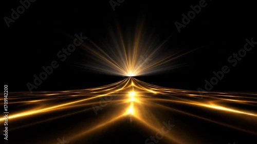 Wallpaper Mural Abstract golden light burst Torontodigital.ca