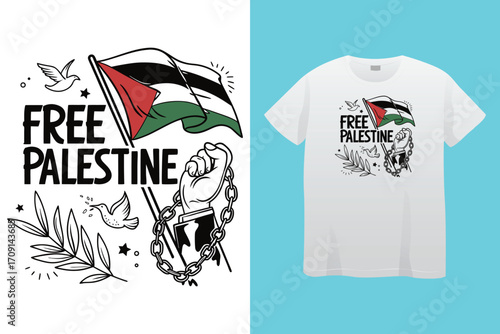 T-shirt Design palestine al-aqsa