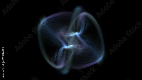 A subtle soft glowing geometric pattern slowly shifts and morphs, creating an elegant, seamlessly looping abstract design loop, seamlessly looping, artistic