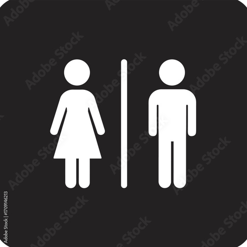 "Vector Icons Representing Male and Female Gender Symbols"