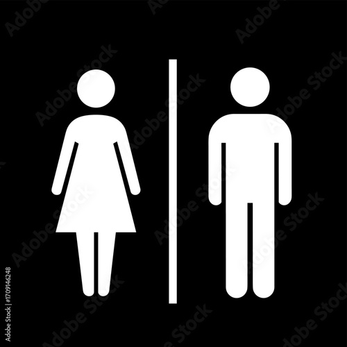 "Vector Icons Representing Male and Female Gender Symbols"