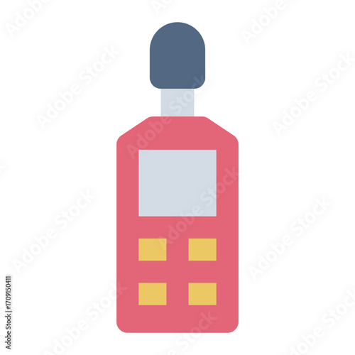 measuring noise level flat icon used in sound testing