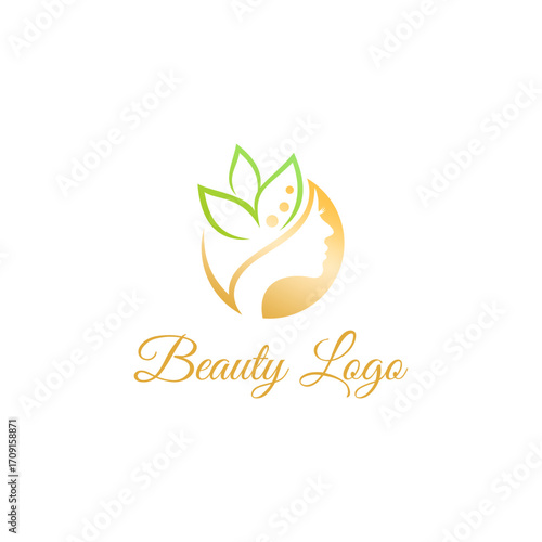 natural beauty logo design for cosmetic brand