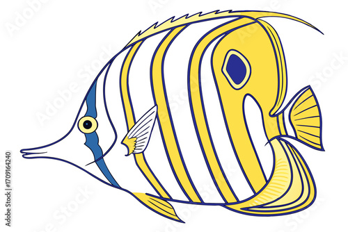 tropical fish vector illustration