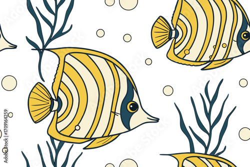 seamless pattern with fish